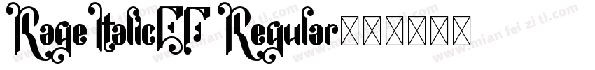 RageItalicEF Regular字体转换